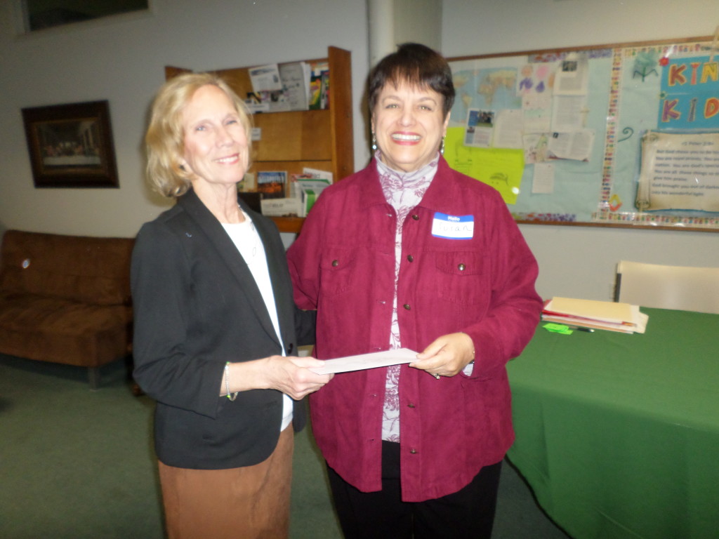 Receiving the Leonia Community Chest grant 2016
