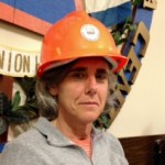 Board member Suzanne learned how to be safe on the job